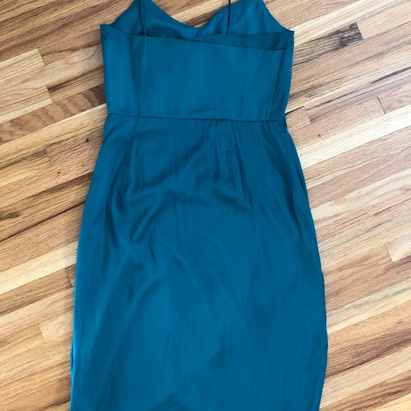 Banana Republic Turquoise Front Twist Dress Size 4 - Picture 5 of 5